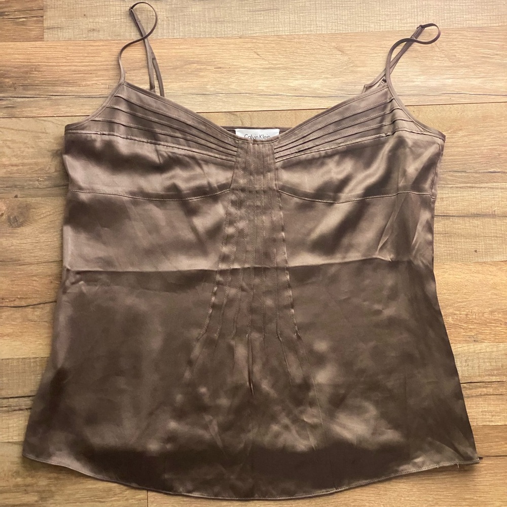 Calvin Klein Silk Sleeveless Top
